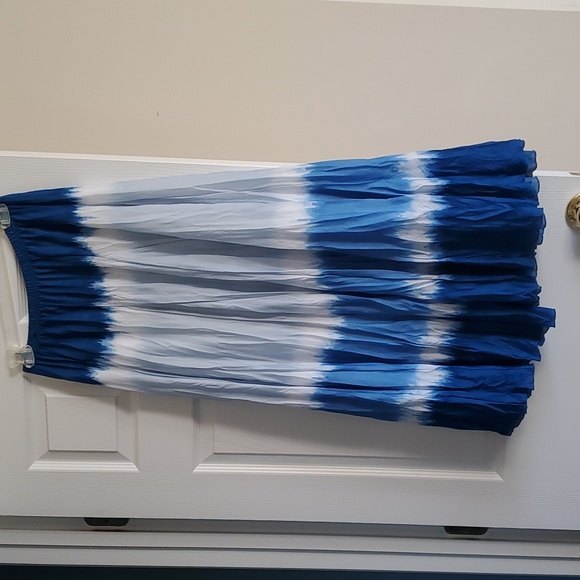 Zac & Rachel Blue Ombre Maxi Skirt - Picture 3 of 6